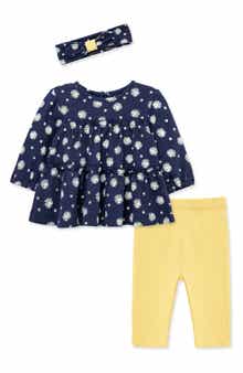 Little Me Daisies Tunic & Pants Set