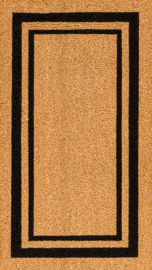 Jonathan Y Peater Classic Casual Commerical Natural Coir Indoor/outdoor Mat In Black