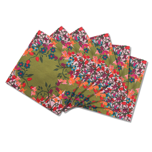 Sophie Williamson Design Offcut Napkins In Green