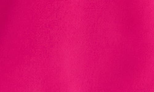 Vince Camuto Off The Shoulder Bubble Sleeve Satin Top In Fiercely Fuchsia