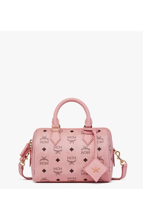 Small Ella Boston Bag in Visetos