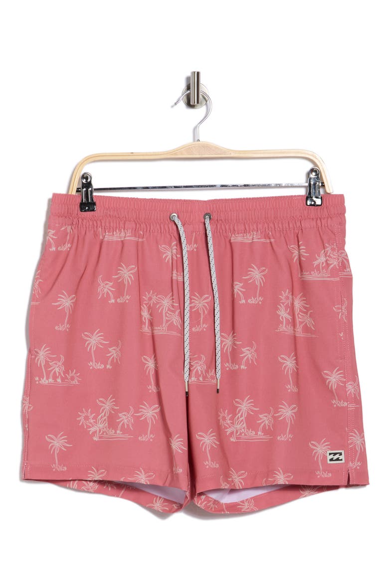 Lineup Layback Swim Trunks, Alternate, color, DUSTY PINK