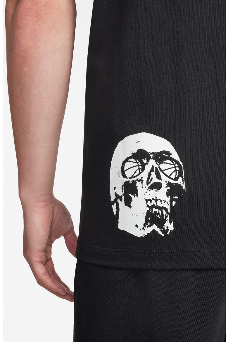Flight Skull Graphic T-Shirt, Alternate, color, BLACK/ WOLF GREY/ WHITE