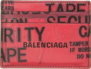 Balenciaga Tape Type Leather Card Holder