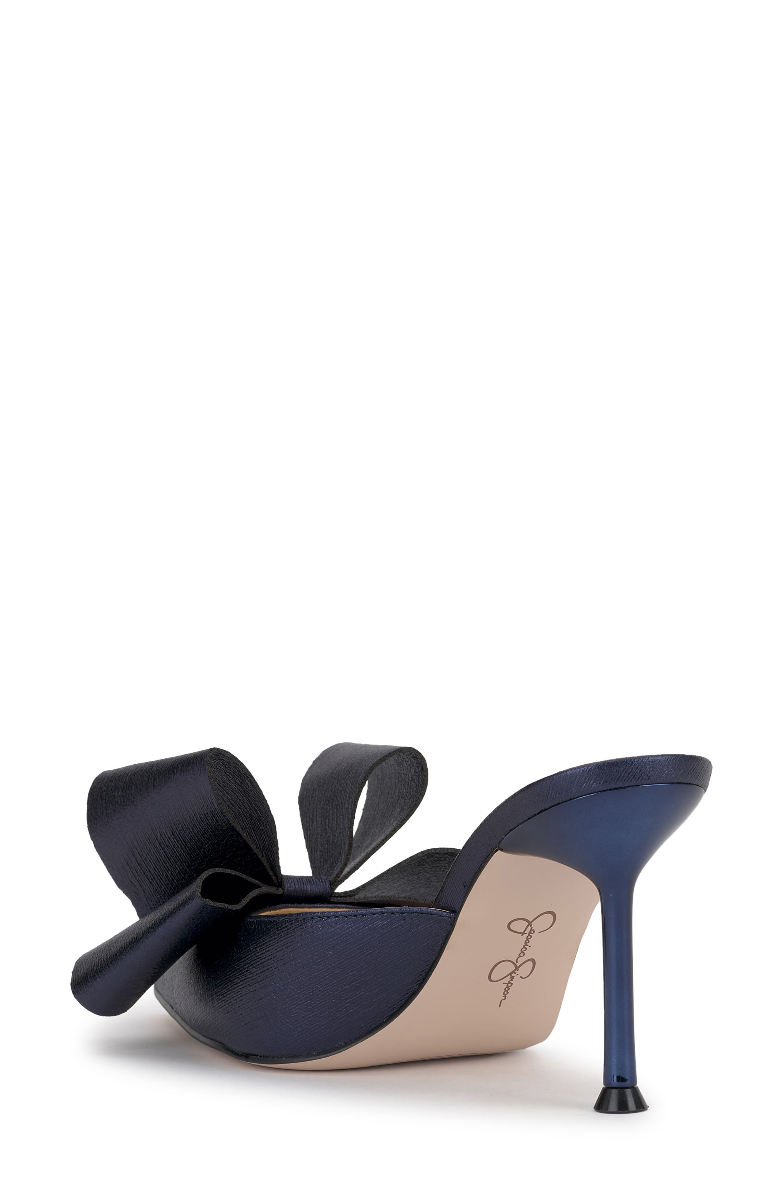Valrin Pointed Toe Mule, Alternate, color, INDIGO 01
