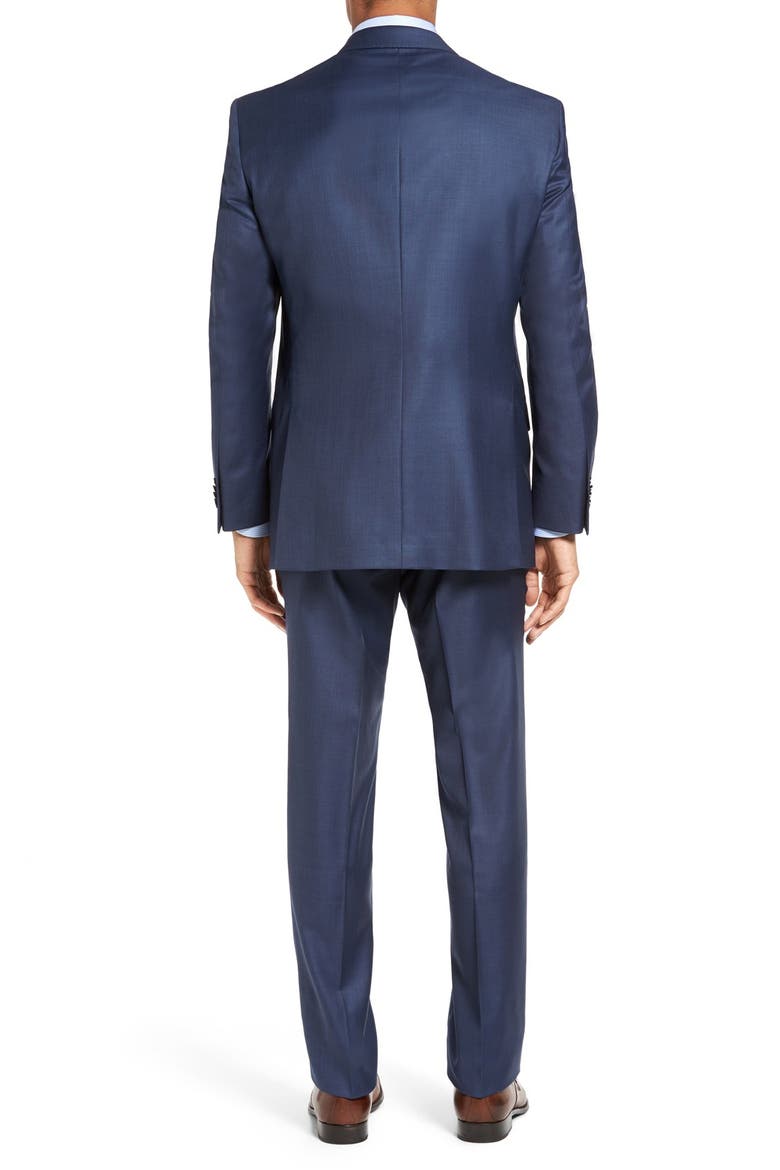 Flynn Classic Fit Blue Wool Suit, Alternate, color, BLUE