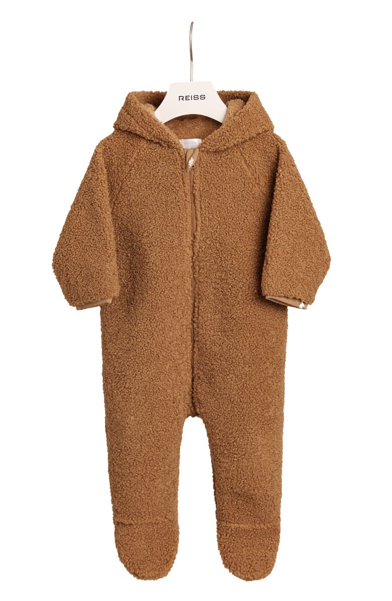 Reiss Kids' Bailey Ear Hooded One-Piece, Main, color, Neutral