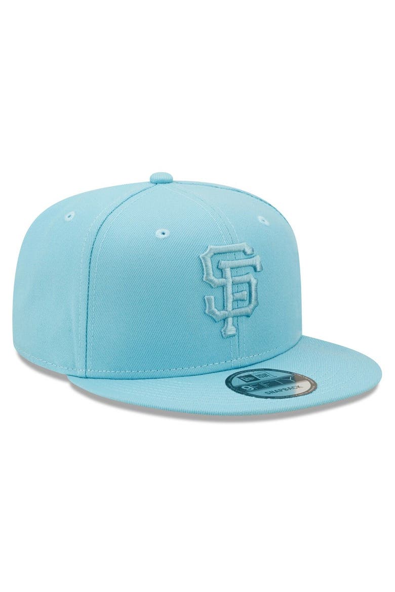Men's New Era Light Blue San Francisco Giants Color Pack Tonal 9FIFTY Snapback Hat, Alternate, color, Light Blue