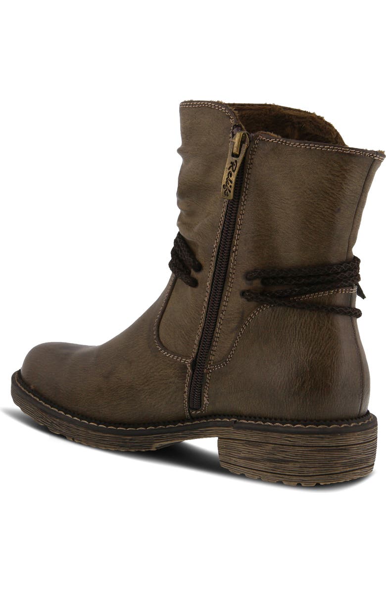 Spring Step Kathie Side Zip Bootie, Alternate, color, Taupe Faux Leather