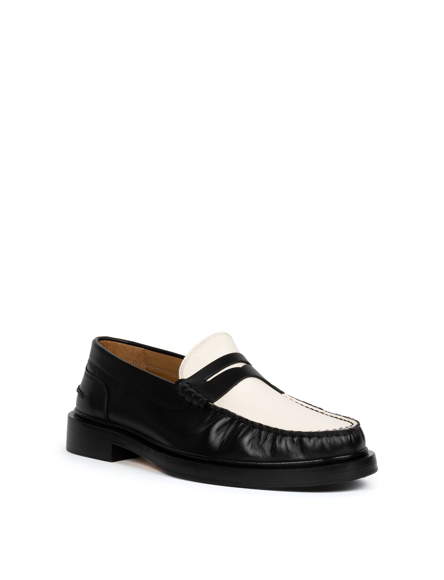 Allen Loafers, Alternate, color, Intense Black & Cream