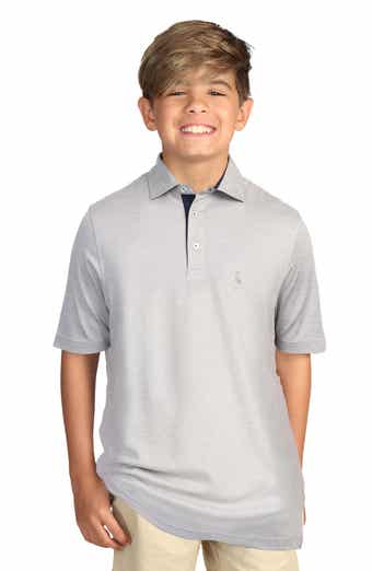 TailorByrd Kids' Perforated Mesh Polo