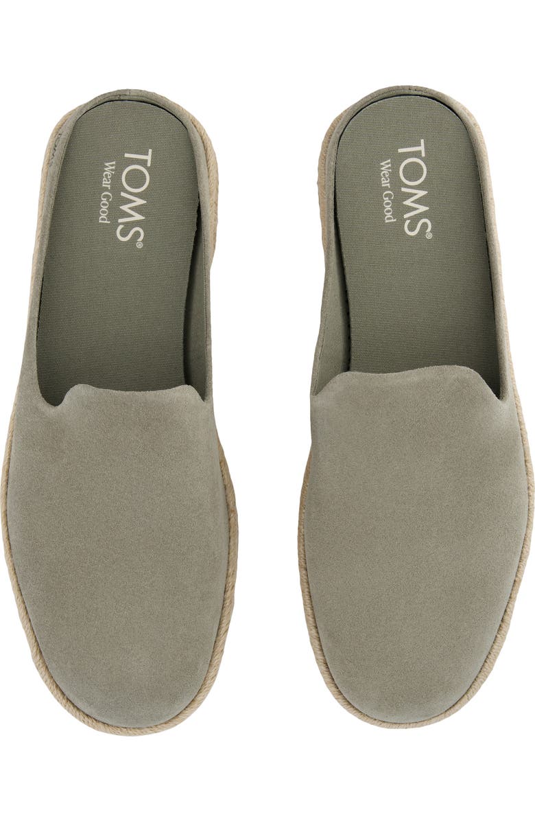 TOMS Santiago Espadrille Mule, Alternate, color, Grey