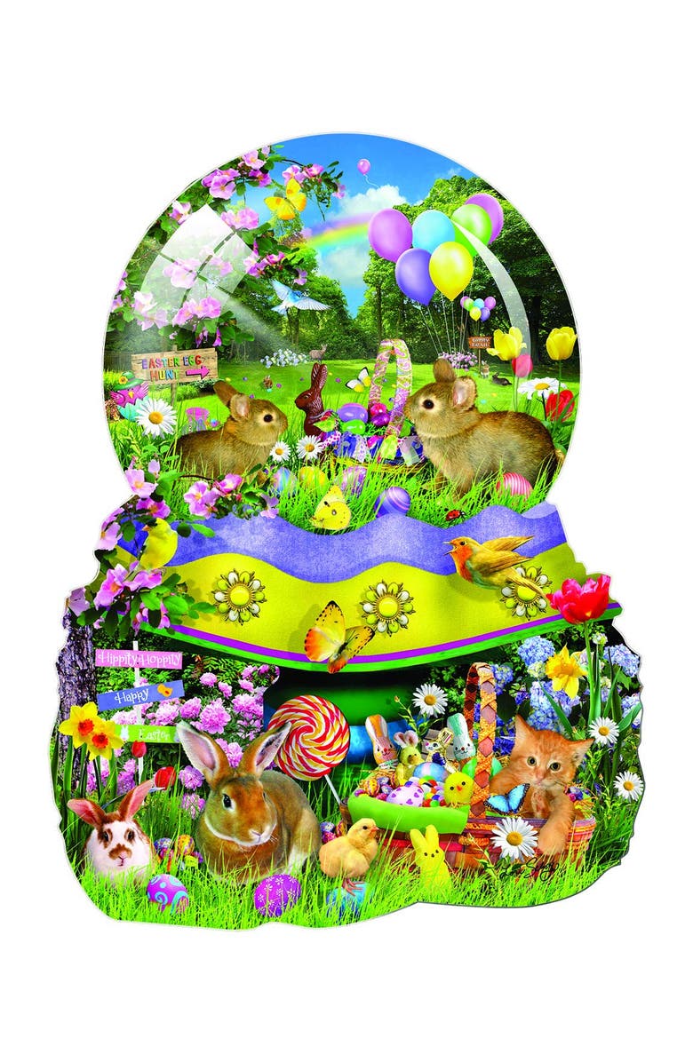 Sunsout Easter Globe 1000 piece Jigsaw Puzzle for Adults Special Shape, Alternate, color, Multicolor