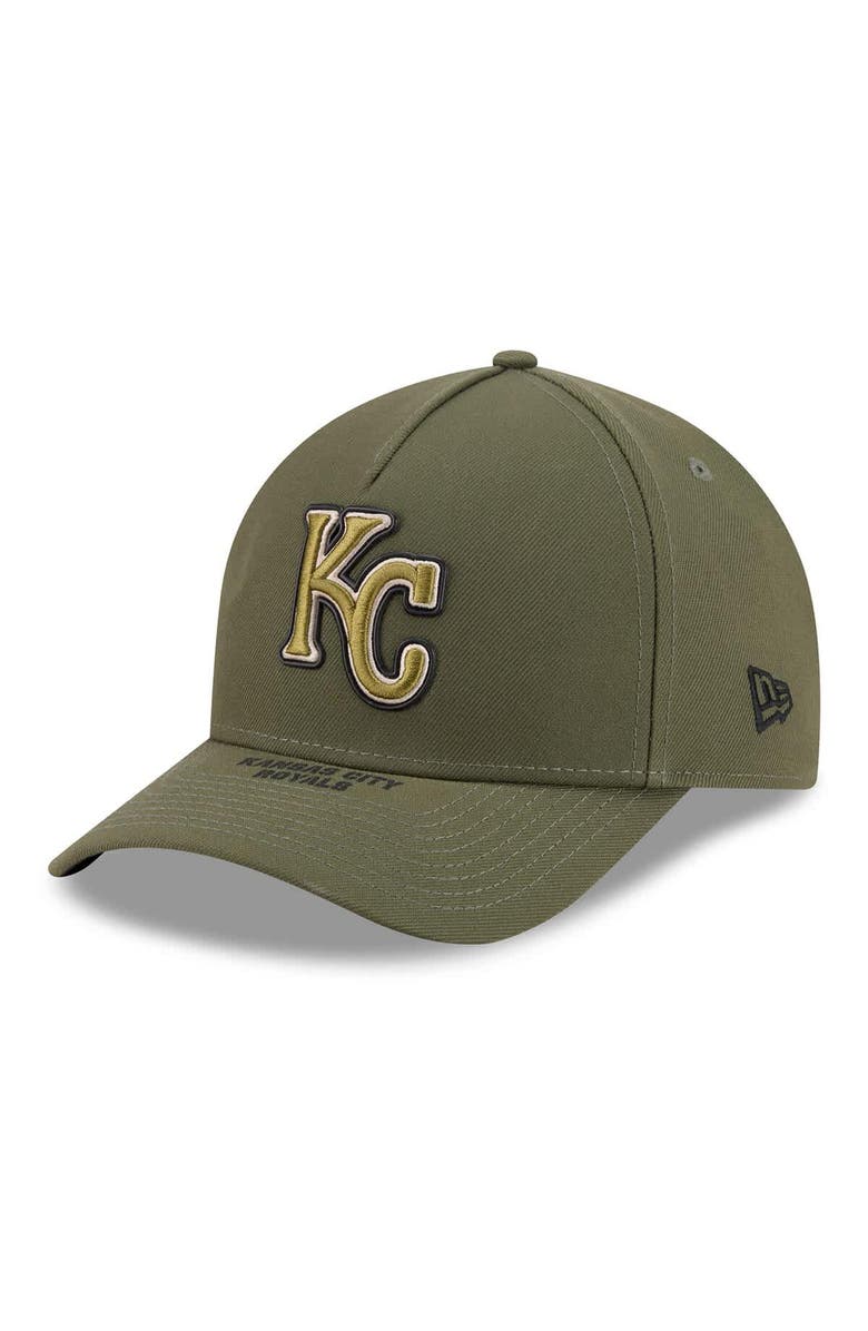 New Era Youth New Era Olive Kansas City Royals 2026 Armed Forces Day 9FORTY M-Crown Adjustable Hat, Alternate, color, Olive