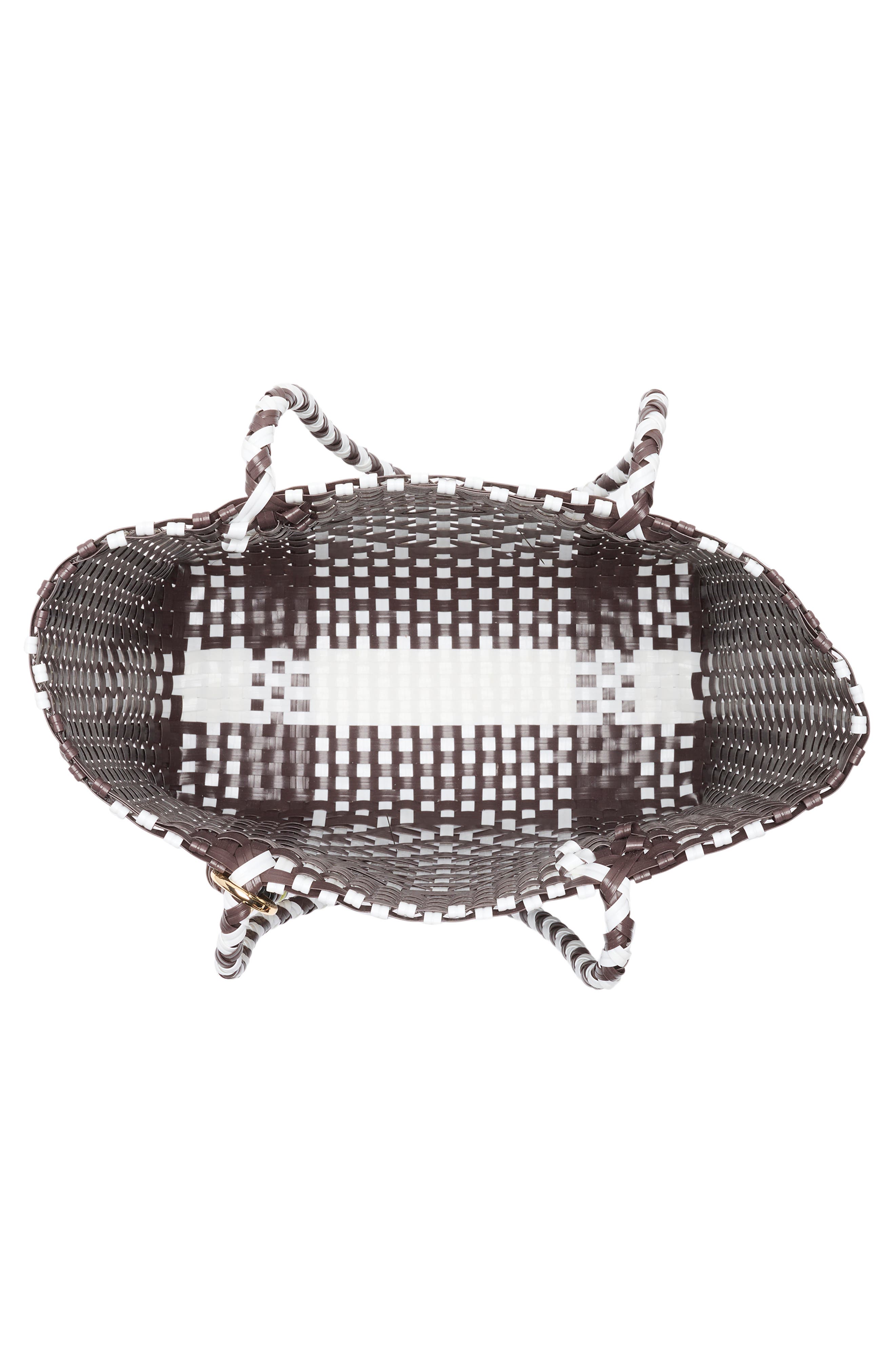 Steve Madden BSunny Woven Tote, Alternate, color, Brown Multi Woven