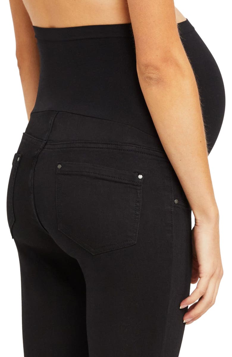 MOTHERHOOD MATERNITY Secret Fit Over the Belly Skinny Maternity Ankle Jeans, Alternate, color, 