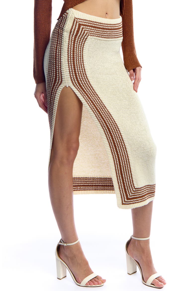 Bermuda Knit Skirt, Alternate, color, Ivorytero