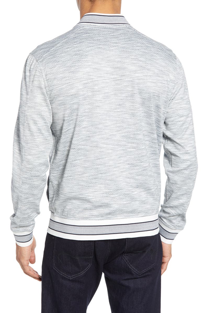 Vince Camuto Slim Fit Reversible Bomber Jacket, Alternate, color, 