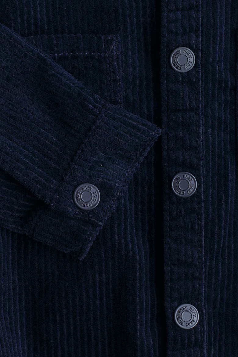 Cotton Corduroy Shirt, Alternate, color, Navy blue