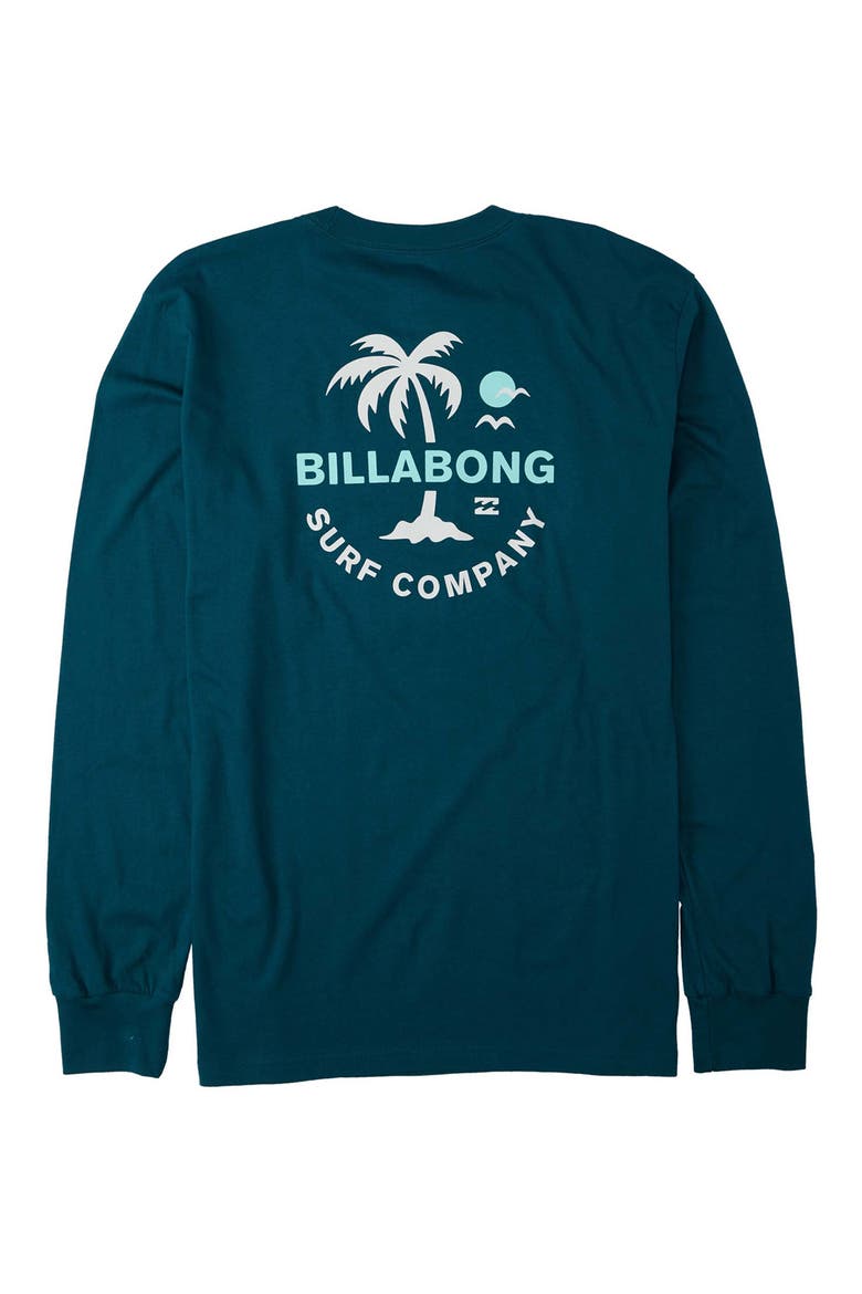 Vacation Long Sleeve Graphic Tee, Alternate, color, DEEP TEAL