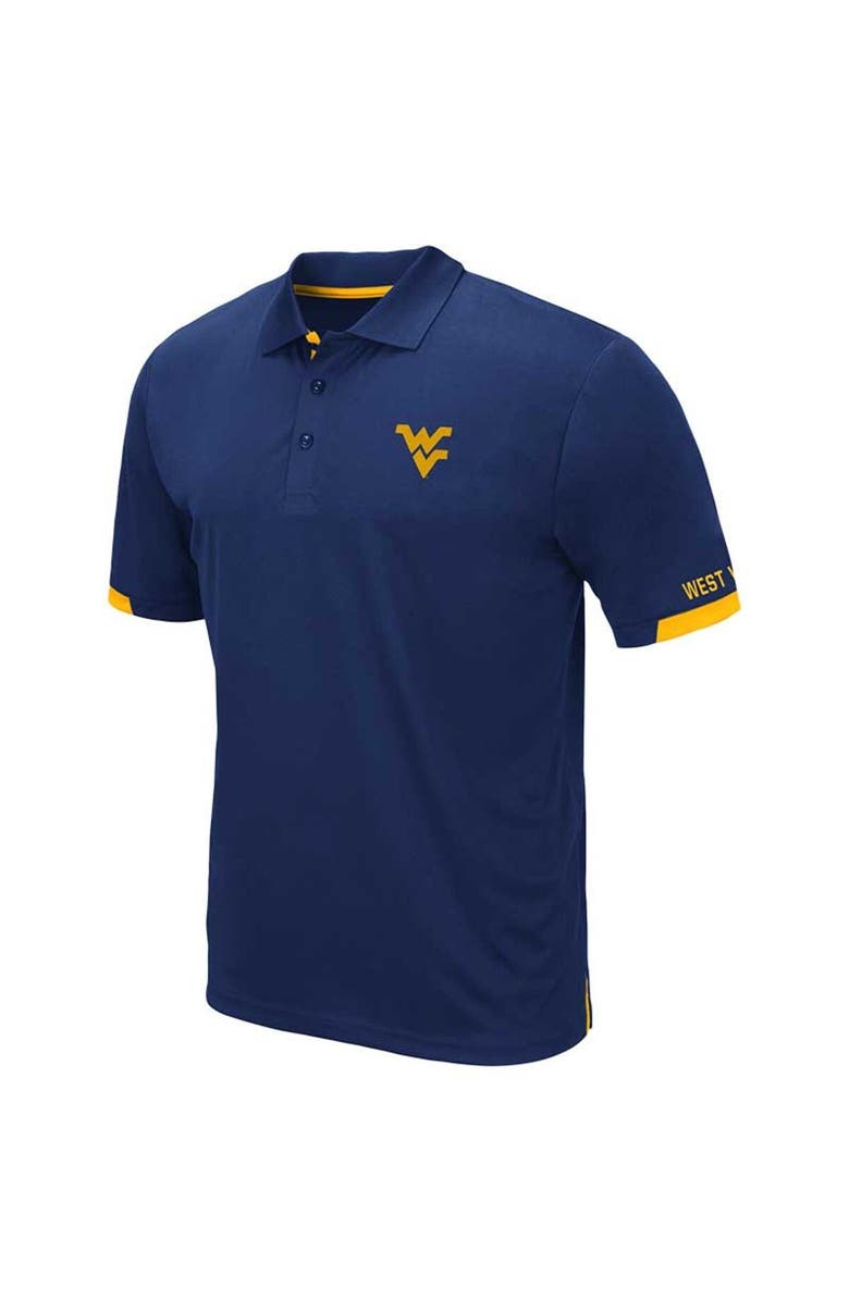 COLOSSEUM Men's Colosseum Navy West Virginia Mountaineers Big & Tall Santry Polo, Alternate, color, Navy