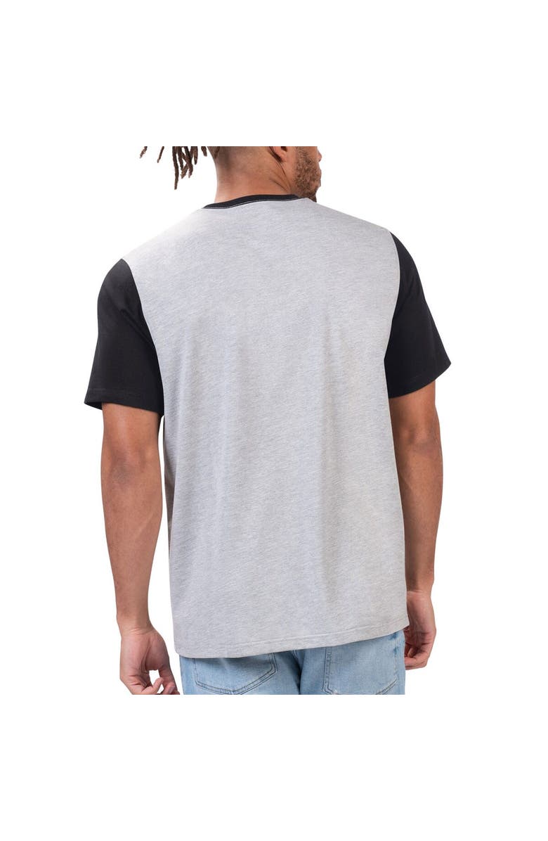 G-III SPORTS BY CARL BANKS Men's G-III Sports by Carl Banks Gray Las Vegas Raiders Black Label T-Shirt, Alternate, color, 