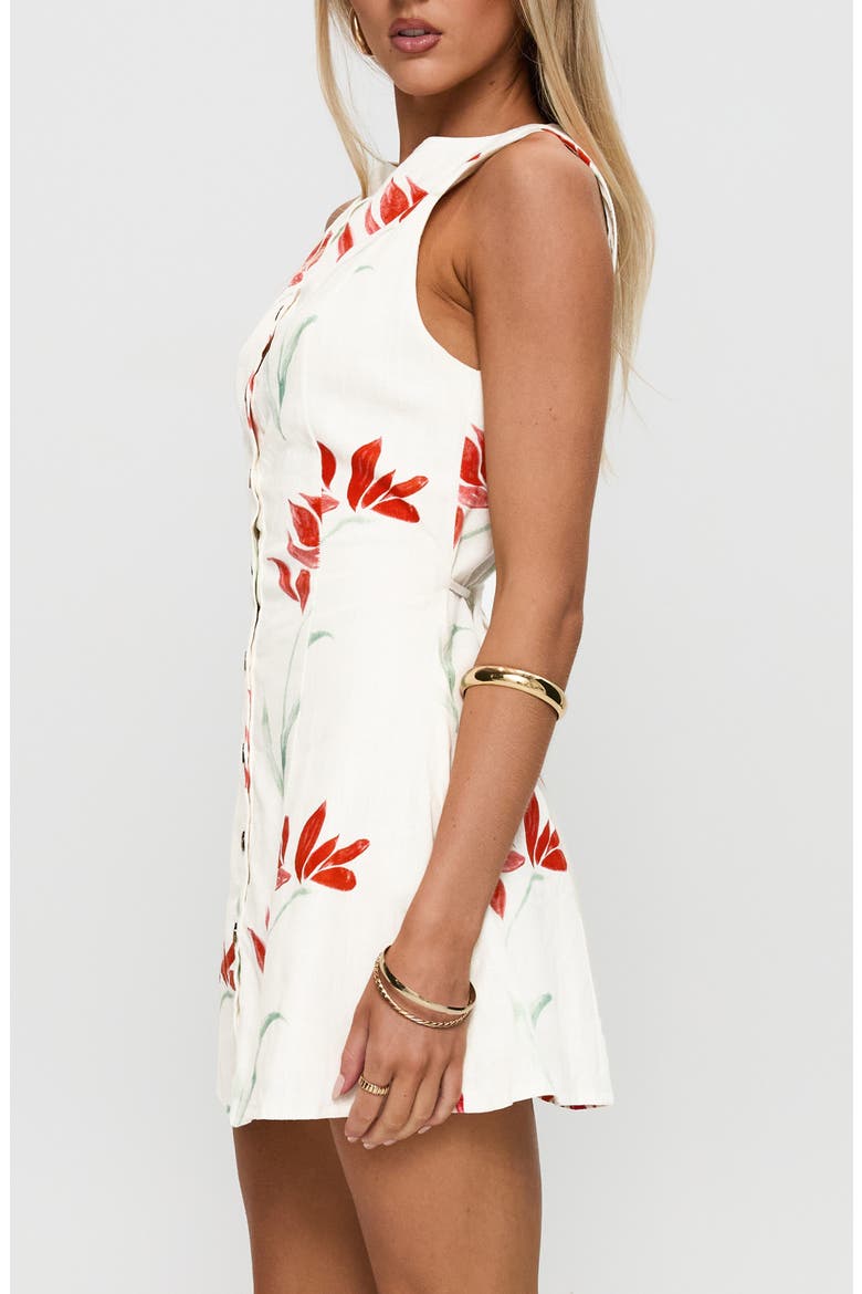 Dollie Floral Print Minidress, Alternate, color, FLORAL