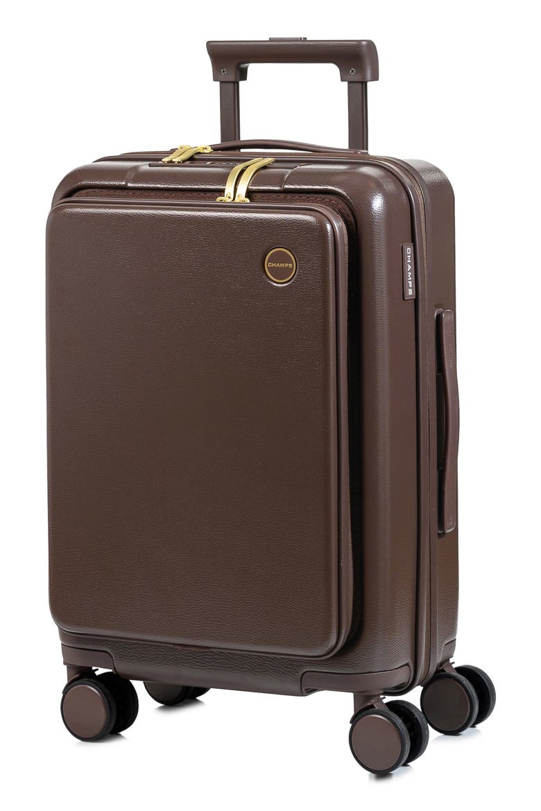 Onyx 21.5-Inch Expandable Hardside Spinner Carry-On, Main, color, BROWN