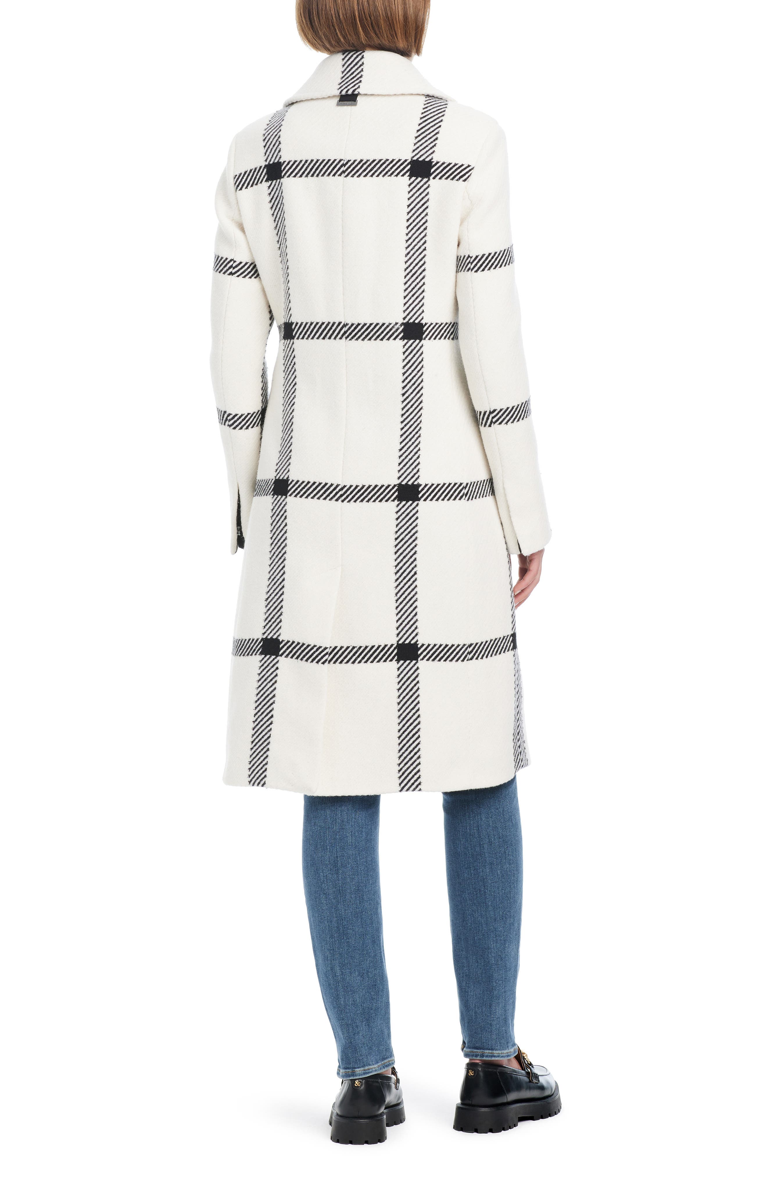 Plaid Wool Blend Coat - image 2