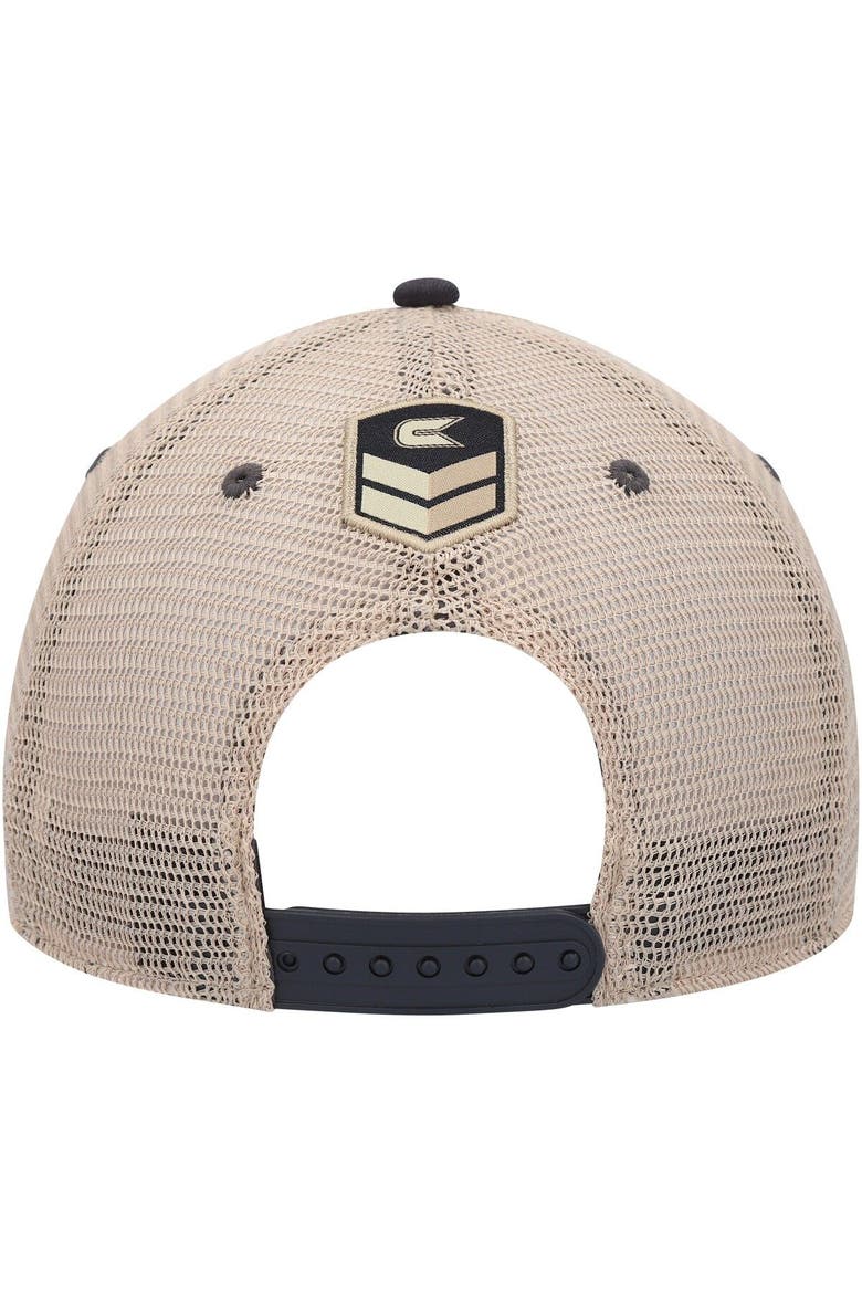 Men's Colosseum Charcoal Utah Utes OHT Military Appreciation United Trucker Snapback Hat, Alternate, color, Charcoal