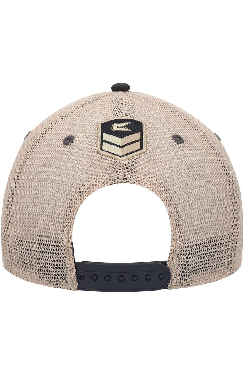 COLOSSEUM Men's Colosseum Charcoal Utah Utes OHT Military Appreciation United Trucker Snapback Hat, Alternate, color, 