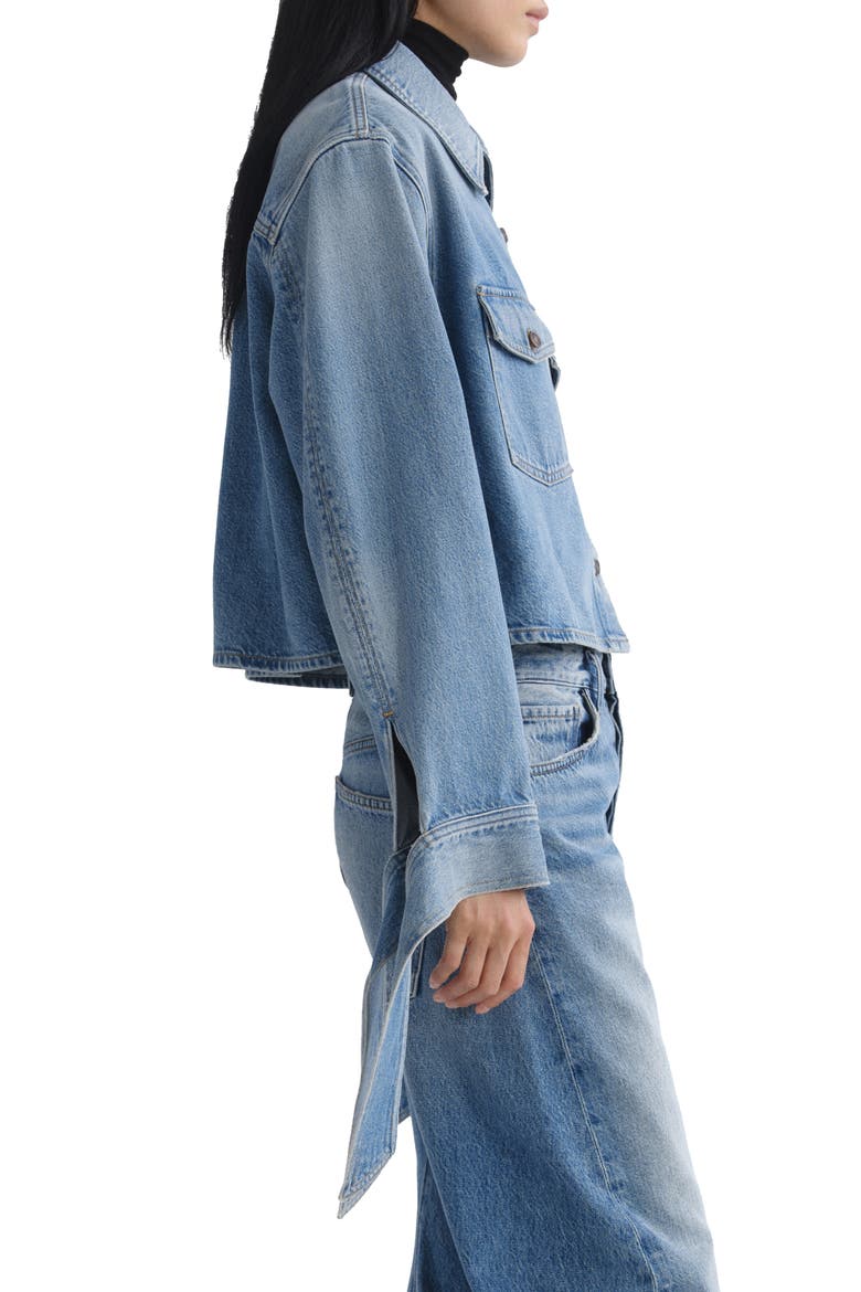 Hewitt Cropped Long Sleeve Shirt, Alternate, color, INDEX MD TINTED IND