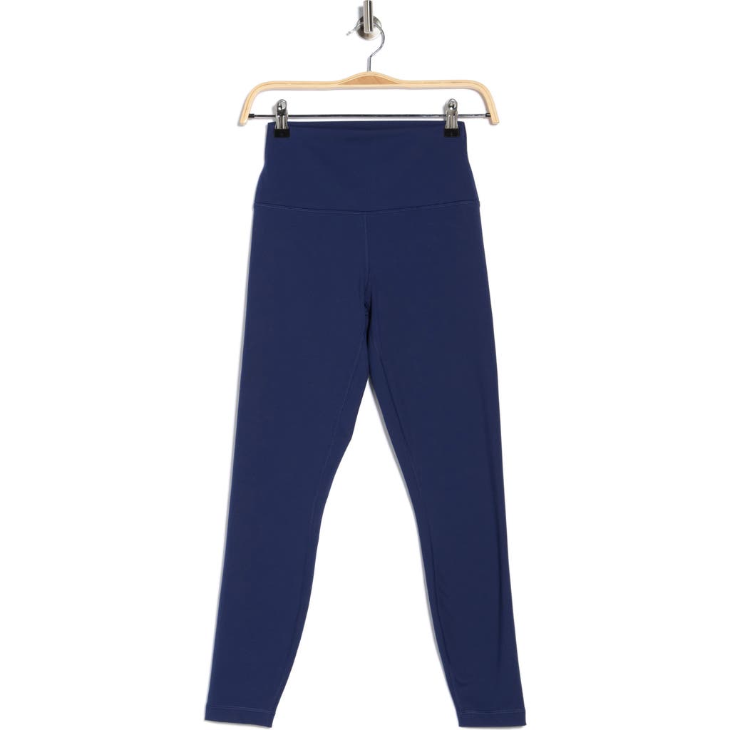 90 Degree By Reflex Brushed Lined Superflex Leggings In Blue