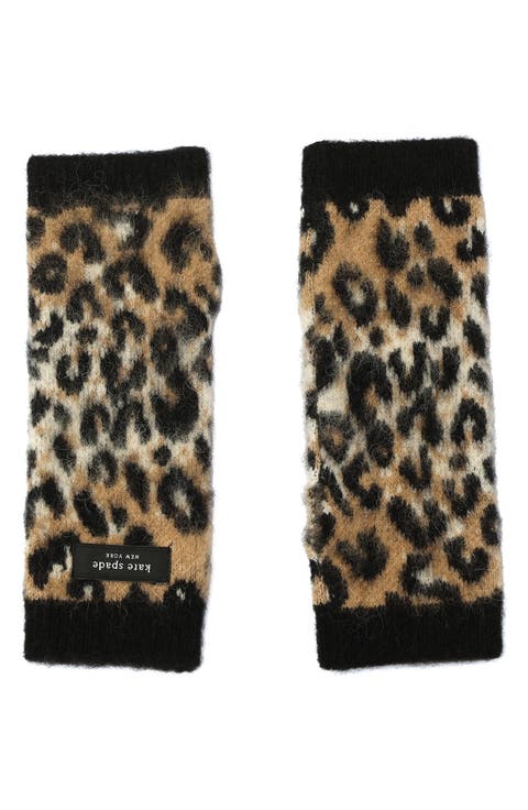 downtown leopard arm warmers