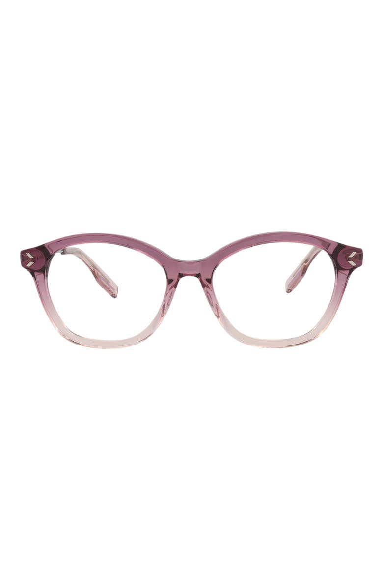 51mm Round Optical Glasses, Main, color, PINK SILVER