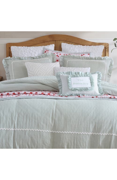 Peri Home Rene Ruffle Comforter & Shams Set In Green