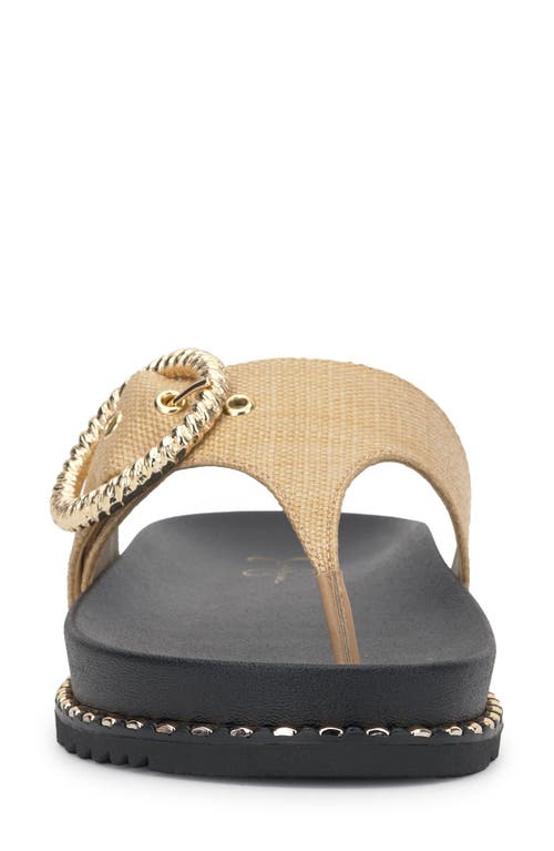 Jessica Simpson Cymmeri Stud Sandal In Natural Raffia