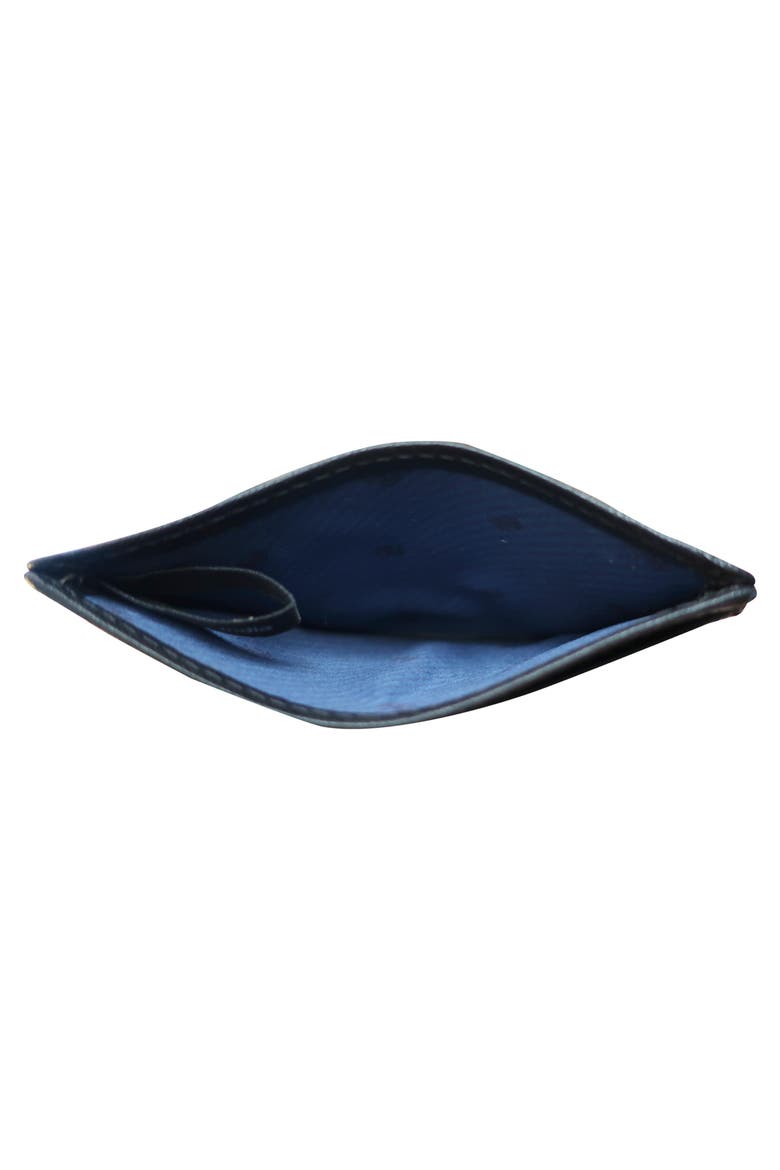 Genuine Leather ID Wallet with Epoxy Logo, Alternate, color, Black