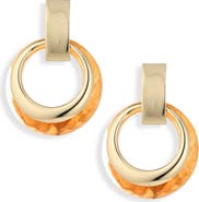 NATASHA Resin Hoop Ring Drop Earrings