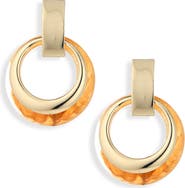 NATASHA Resin Hoop Ring Drop Earrings
