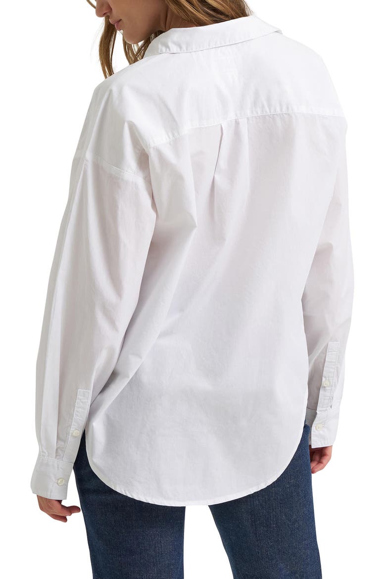 60s Button-Up Shirt, Alternate, color, WHITE STAR