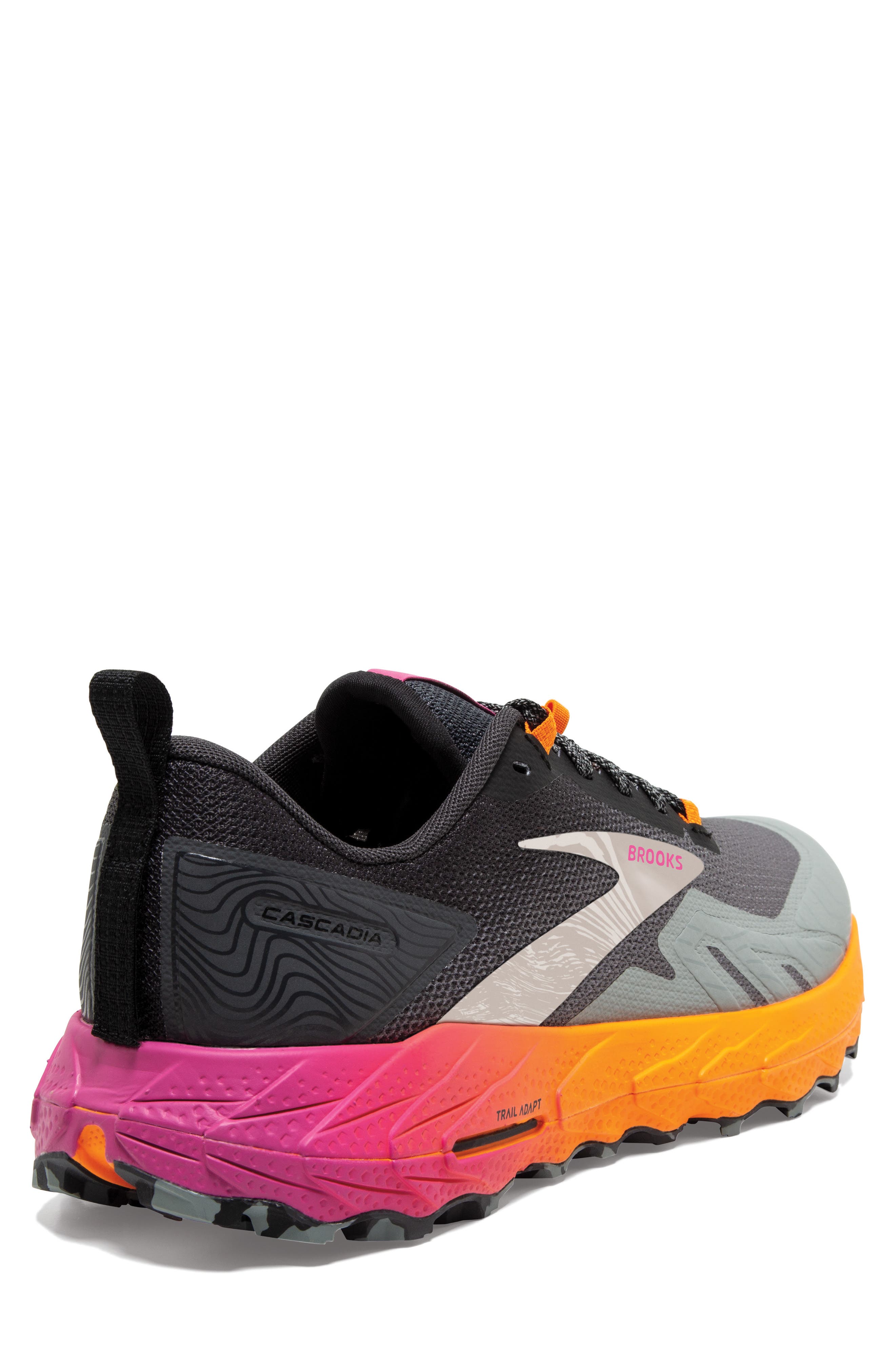 Cascadia 17 Trail Running Shoe, Alternate, color, PRIMER/ EBONY/ ORIOLE