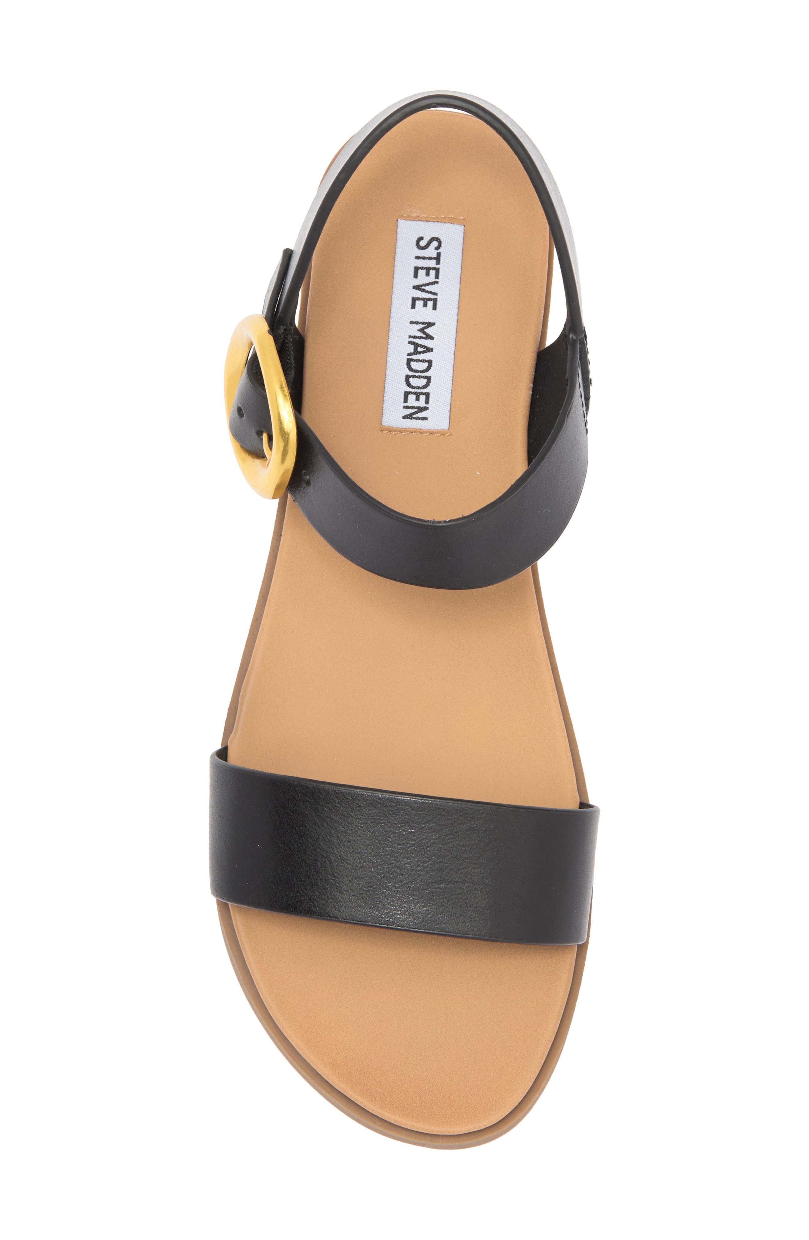 Steve Madden Tacee Sandal, Alternate, color, Black Leather