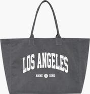 ANINE BING Leo Los Angeles University Canvas Tote