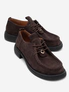 Forever & Always Shoes Band Leather Lace Up Loafer