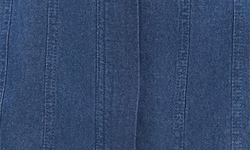 Mango Sleeveless Denim Dress In Medium Blue