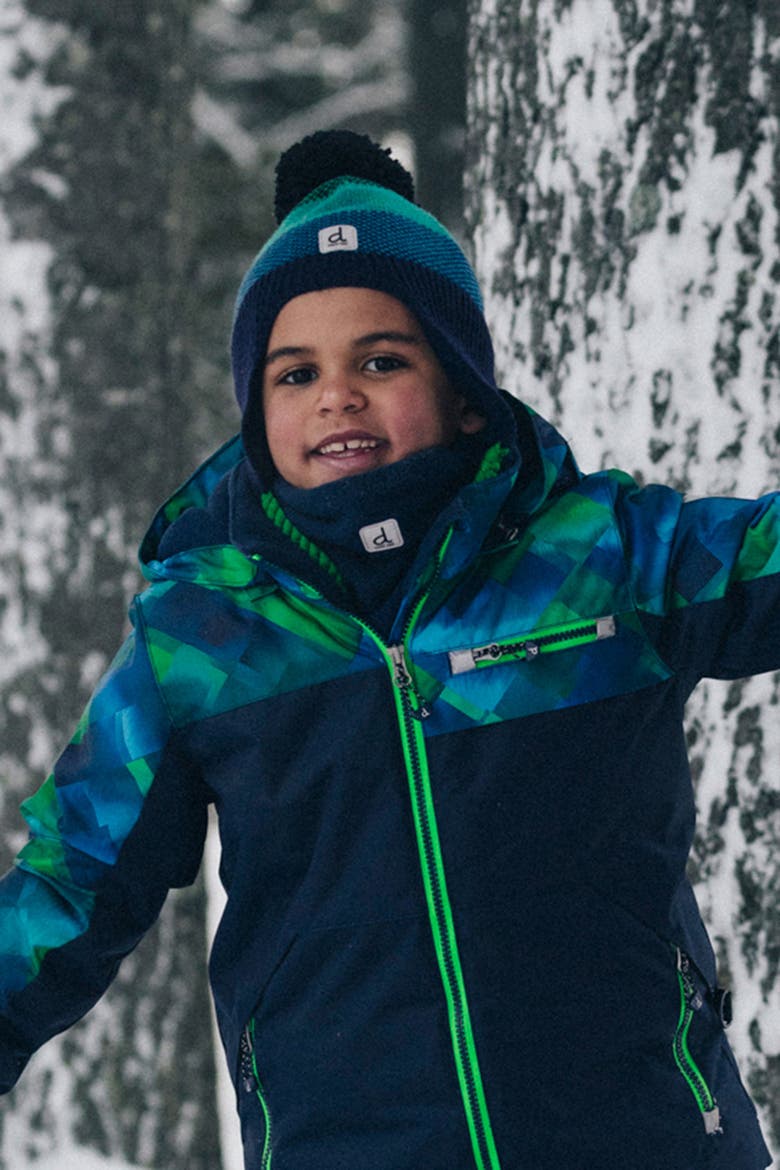 Play Checkered Jacket & Reinforced Pants Two Piece Snowsuit, Alternate, color, Blue and Green Checkered Print