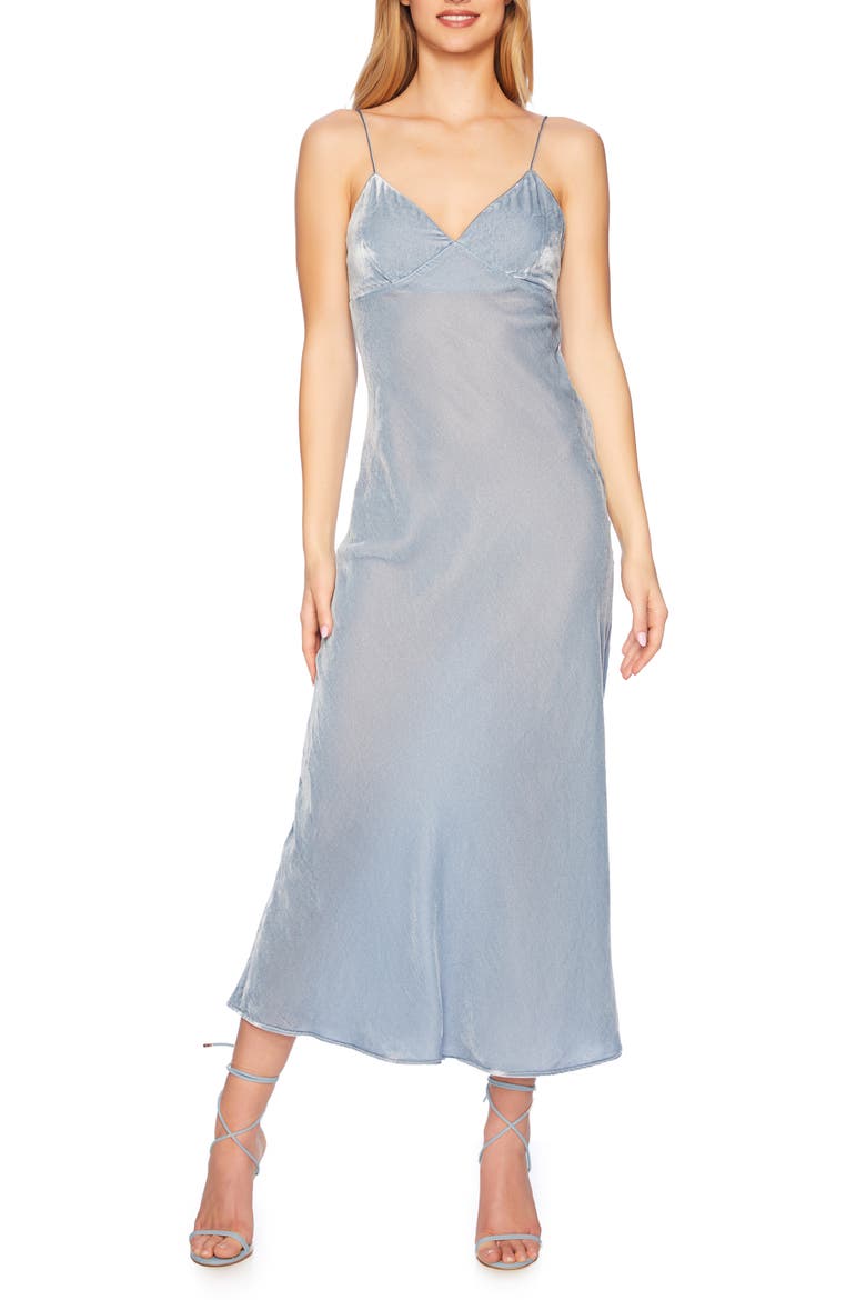 Velvet Slipdress, Main, color, SERENITY