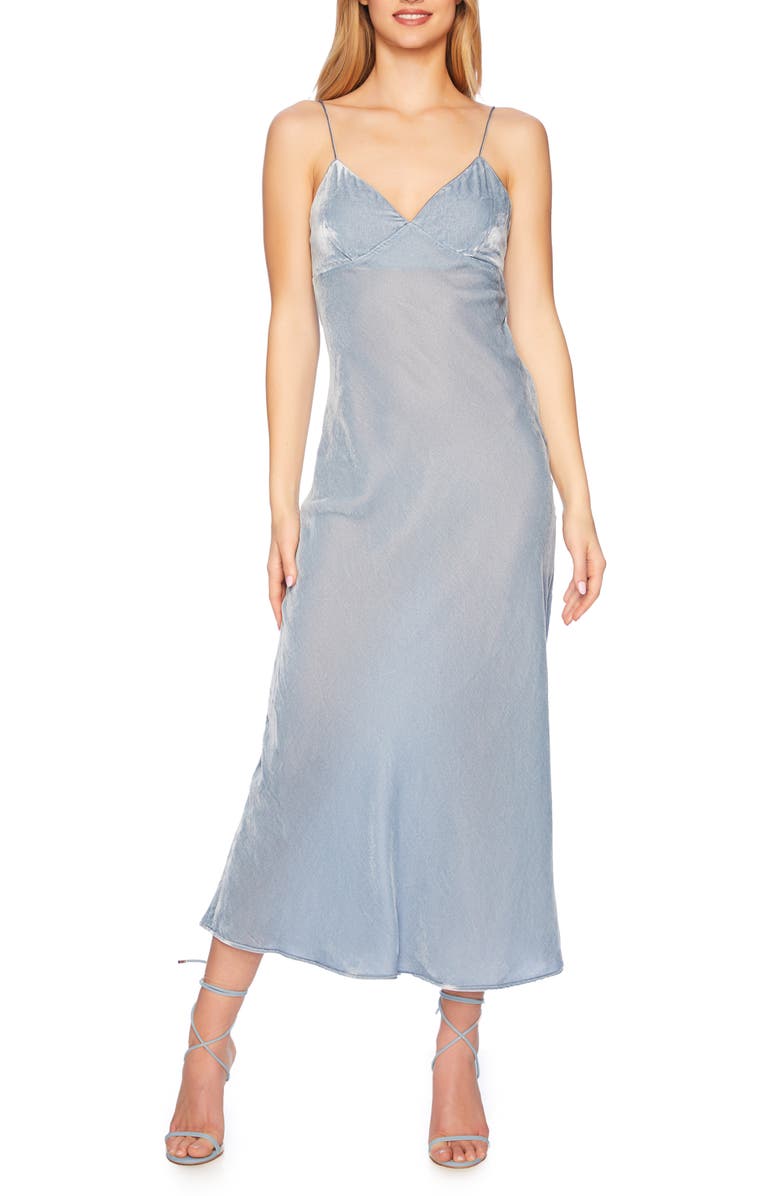 Susana Monaco Velvet Slipdress, Main, color,