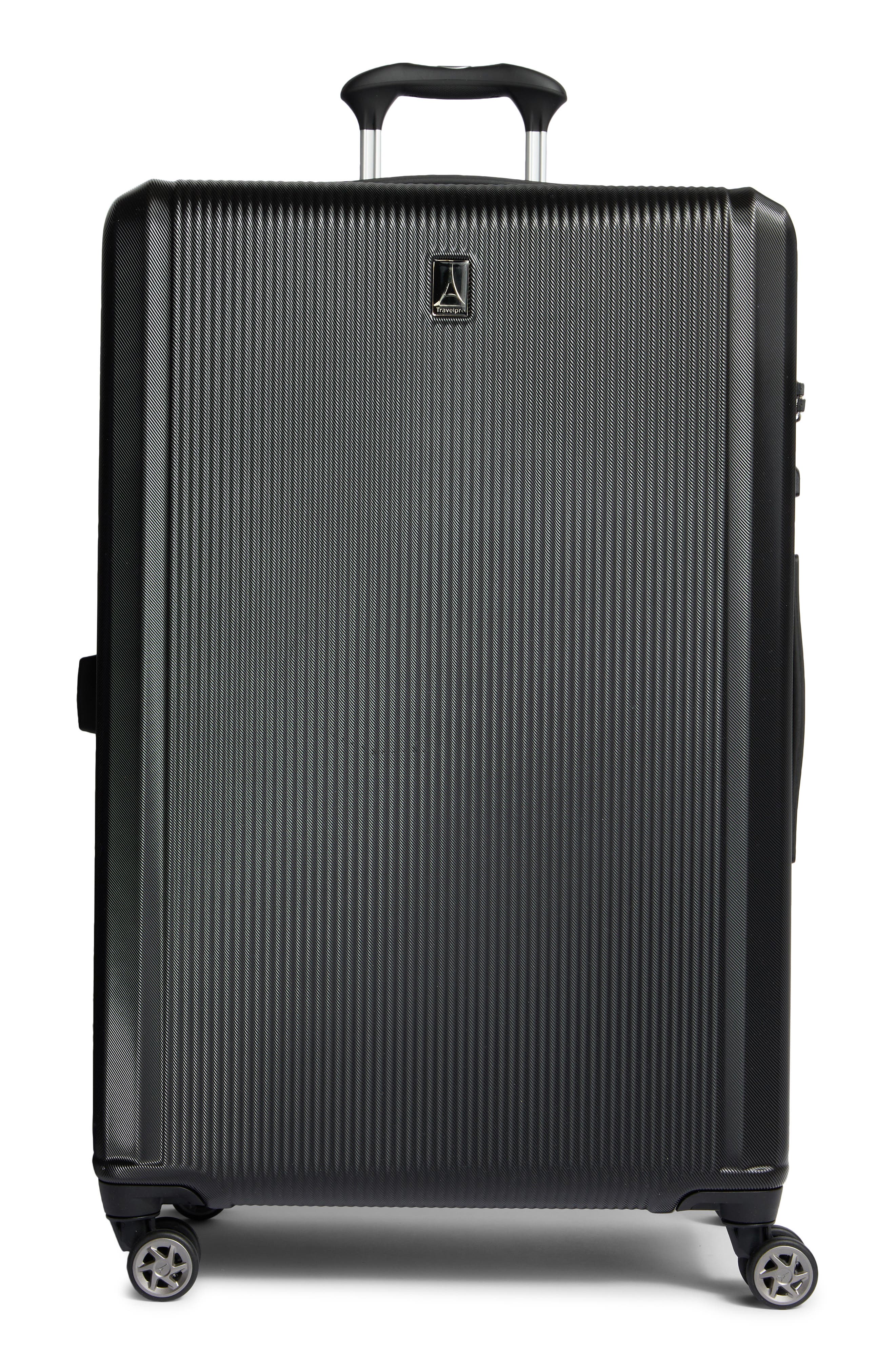 TRAVELPRO WAB 6 Large Check-In Expandable Hardside Spinner Suitcase, Main, color, Black